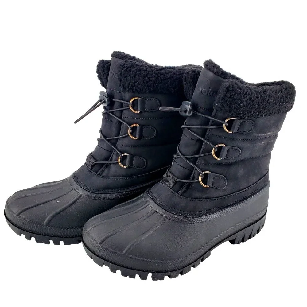 Chooka 8 Boots Duck Waterproof Cold Weather Snow Rain Shoes Outdoor Shearling